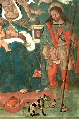 Madonna in trono con il Bambino, San Sebastiano, San Rocco e angeli